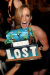 May 22, 2010, LAS VEGAS, NV; Actress Rebecca Mader of "Lost" celebrates the series finale at Lavo Nightclub Las Vegas, with a custome cake (C) Al Powers / RETNA ltd